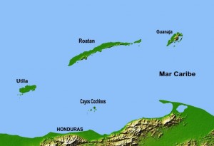 Carte des Bay Islands